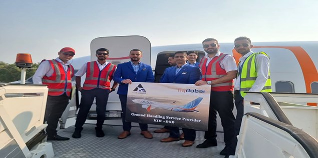 The start of cooperation and provision of services to Fly Dubai in Kish and Kerman airports by Saman Air Services Company